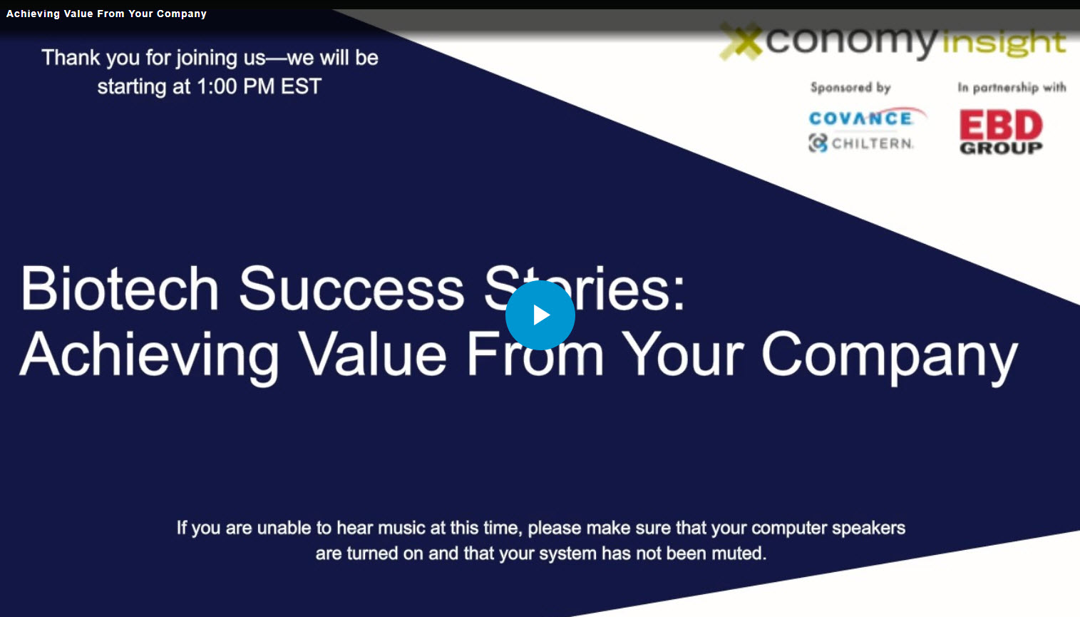 Achieving Value From Your Company