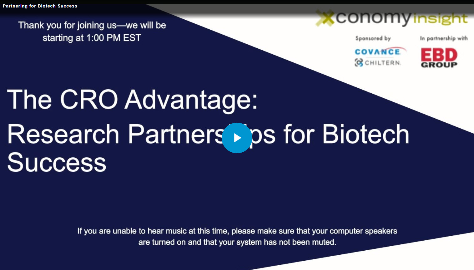 Partnering for Biotech Success